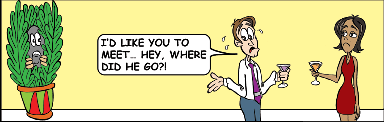 Original cartoon for Are You Making It Easy for Others to Promote You?