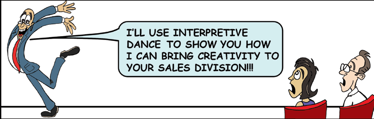 Original cartoon for Are You Presenting All Your Strengths?