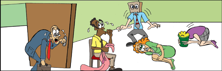 Original cartoon for Are You Trapped in Your Own Feelings of Insecurity?