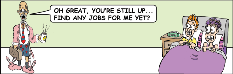 Original cartoon for Are You Using Recruiters Effectively?
