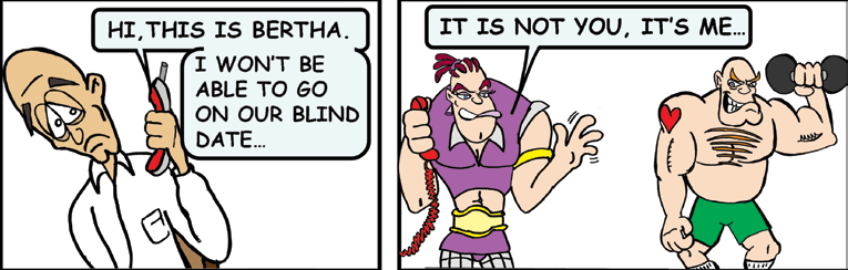 Original cartoon for What If This Was Meant to Be Good News?