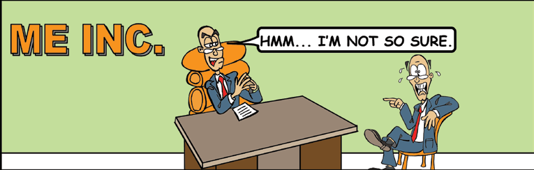 Original cartoon for Would You Hire You?